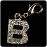 Crystal Hanging Letter Charms